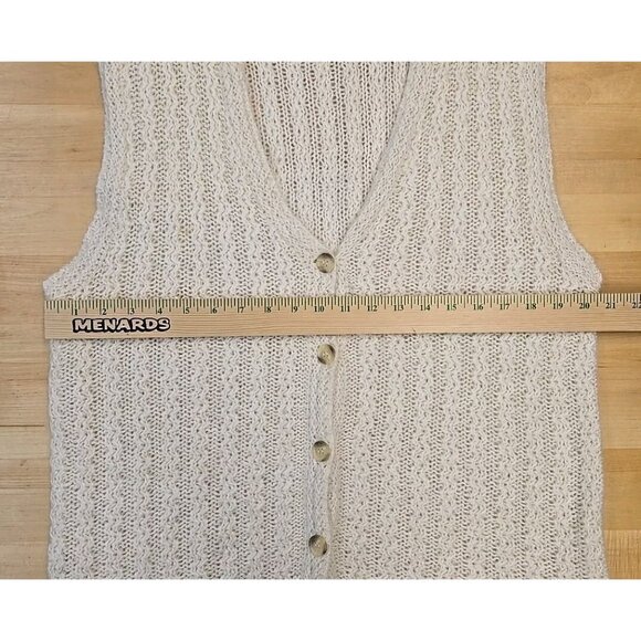 VTG All Points Reference Point Sweater Vest Womens Size Large Mohair Silk Blend - Picture 5 of 10